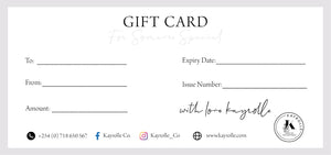 Kay Special Gift Card