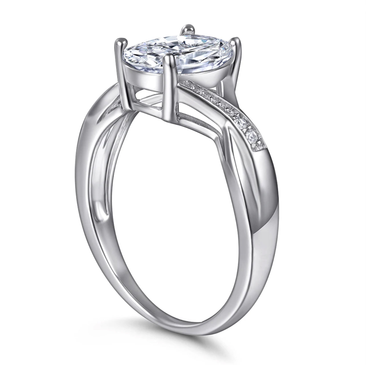 Sofia Sterling Silver 925 Engagement Ring