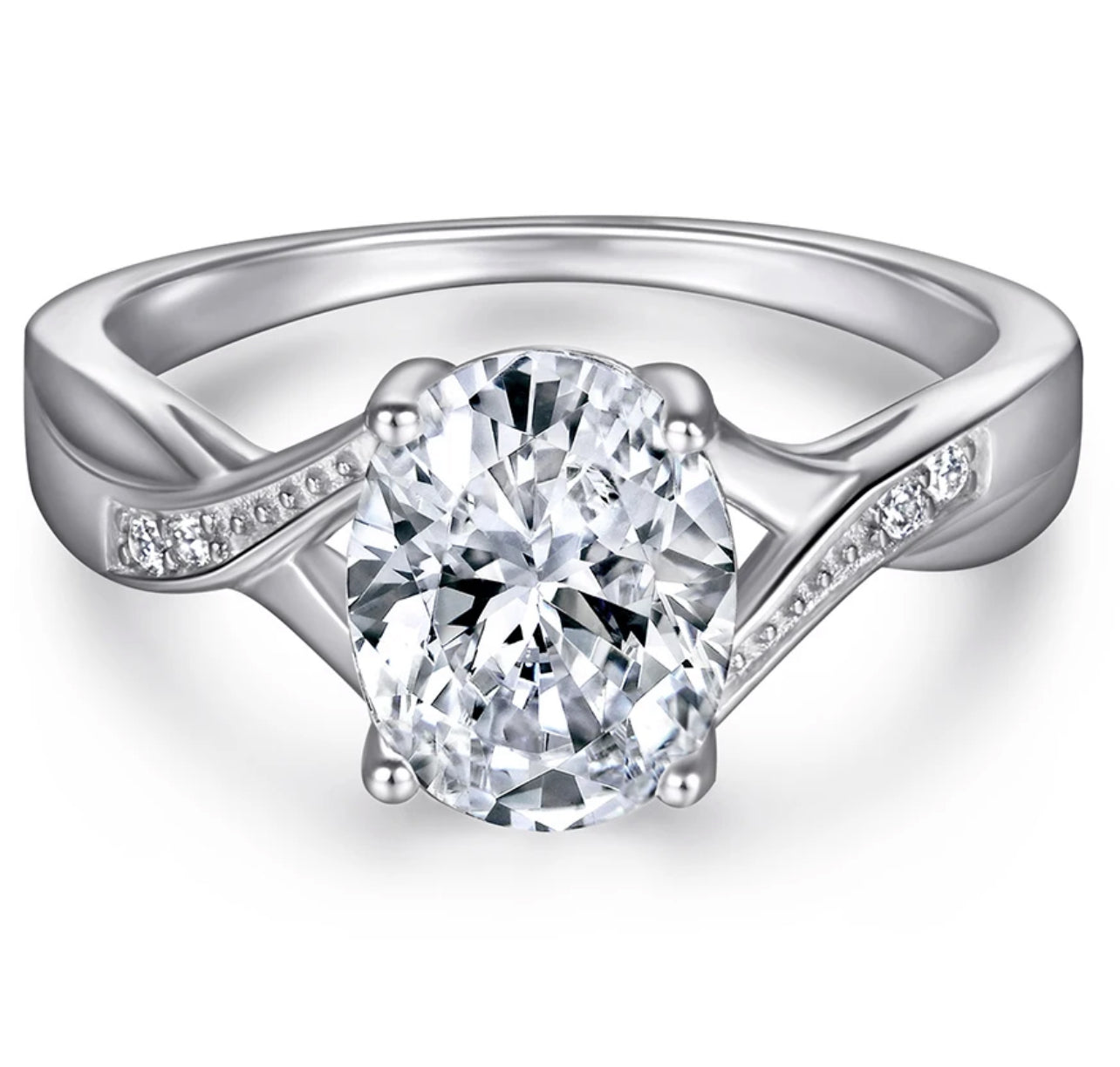 Sofia Sterling Silver 925 Engagement Ring