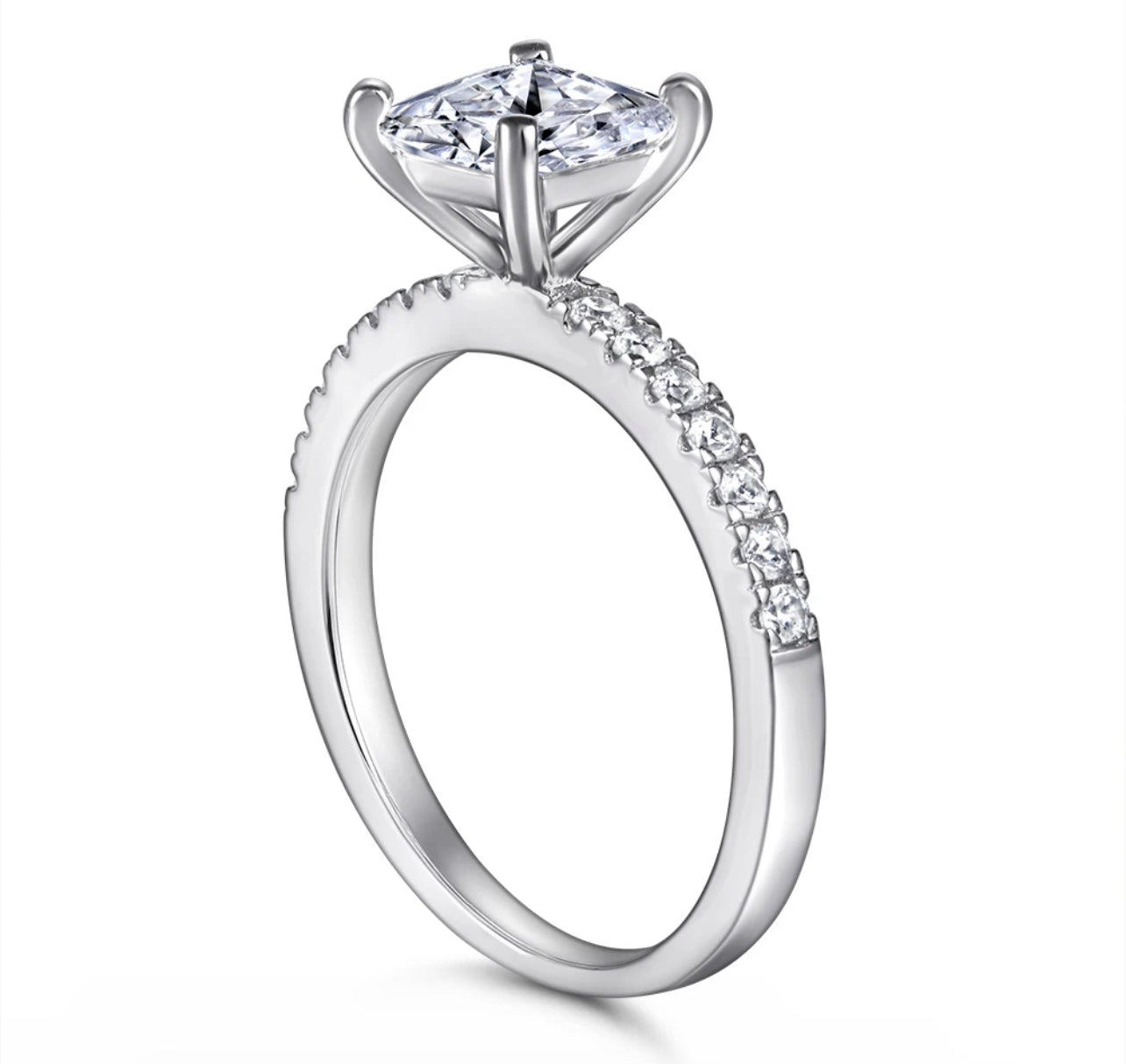Daniela Sterling Silver Engagement Ring