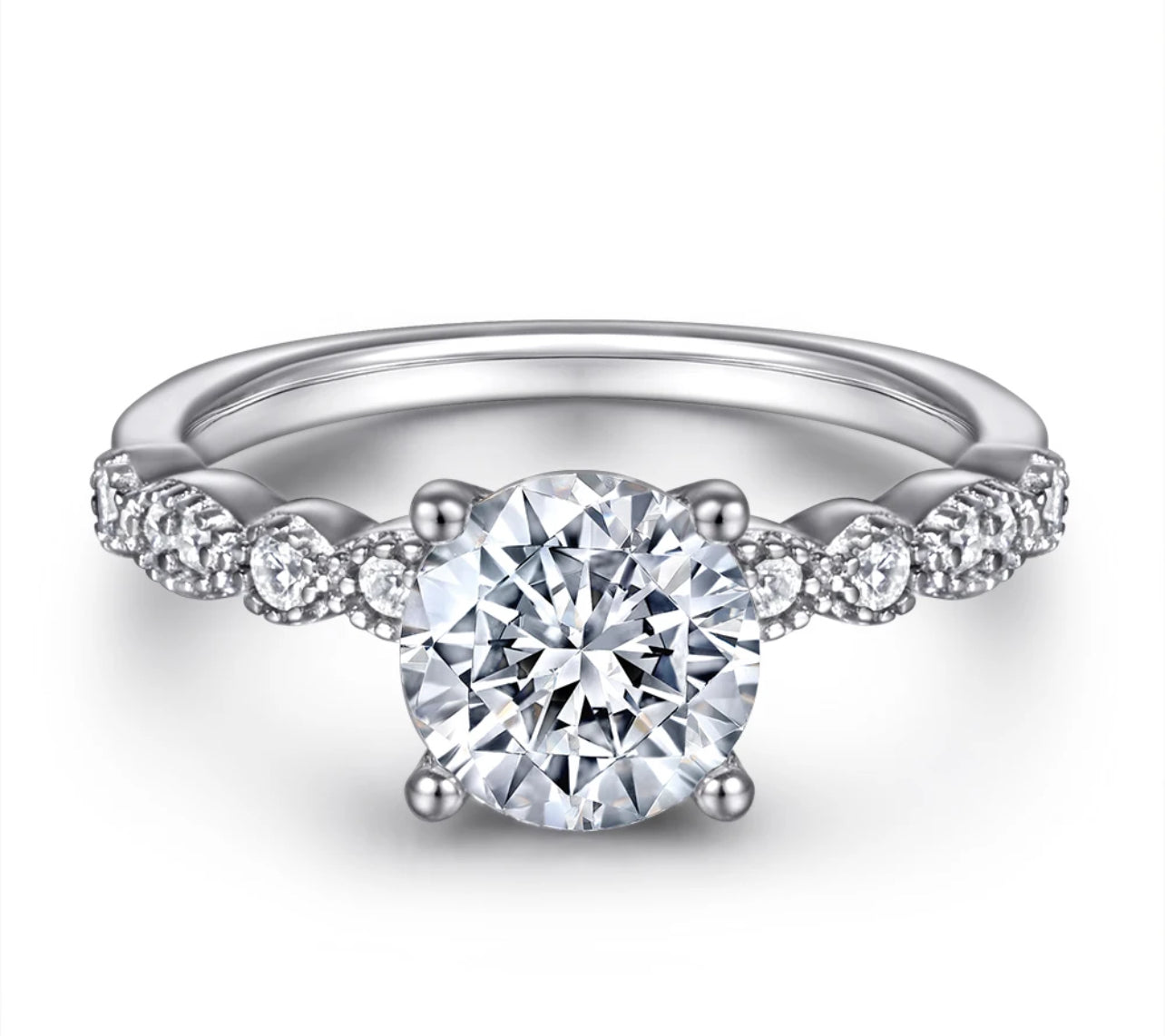 Giulia Sterling Silver 925 Engagement Ring