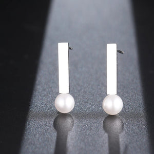 Official Pearl and Bar  studs