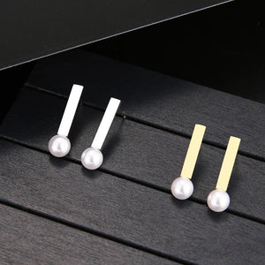 Official Pearl and Bar  studs