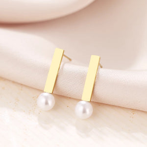 Official Pearl and Bar  studs