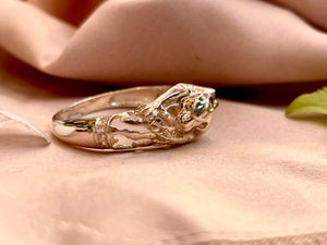 Sterling Silver 925 Jaguar Ring