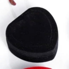 Ring boxes love shape black