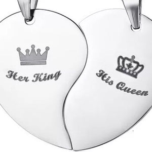His hers necklaces set