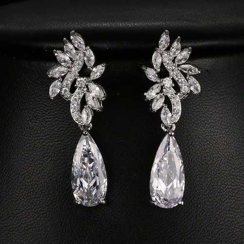 Water Drop  Flower Earrings