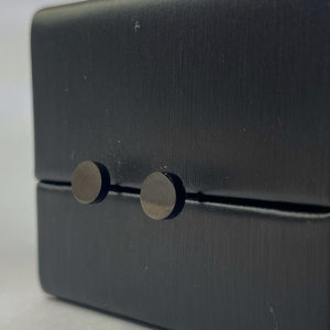 Black Dot Flat Studs